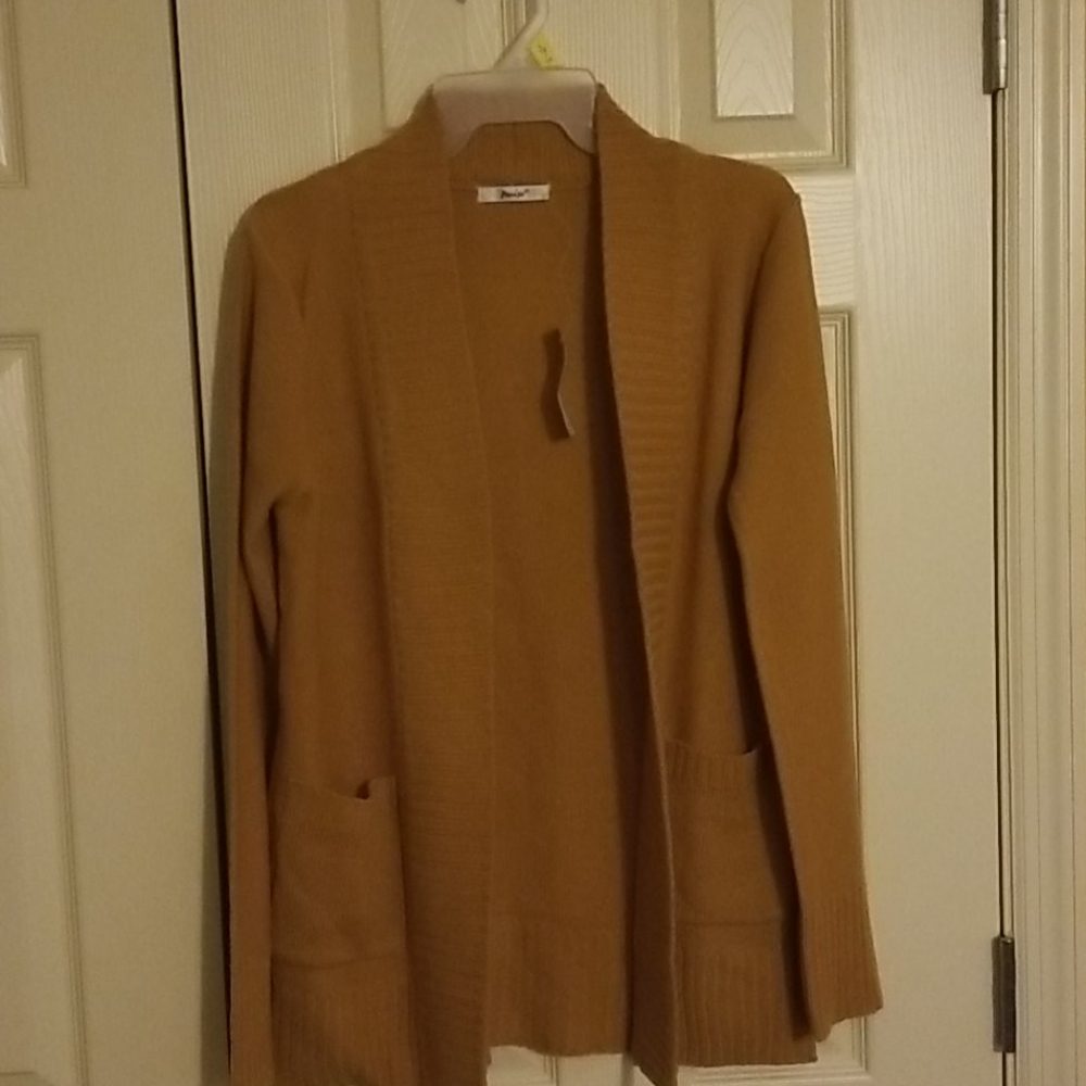 NWT Mustard color Papaya open cardigan